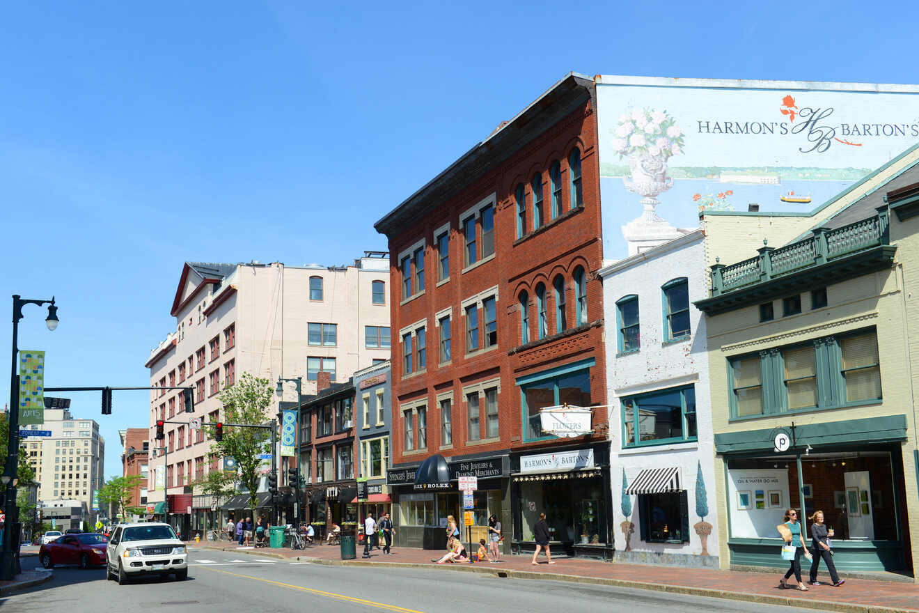 A street in downtown Portland